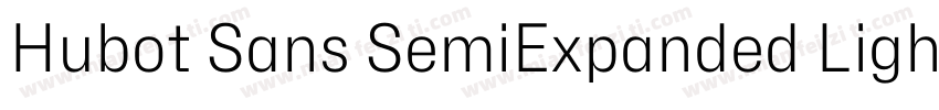 Hubot Sans SemiExpanded Light字体转换